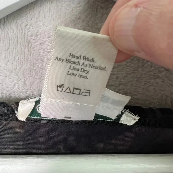 Vintage Y2K Coldwater Creek Velvet Burnout Top Floral Paisley Fairy Whimsigoth L - Picture 6 of 8